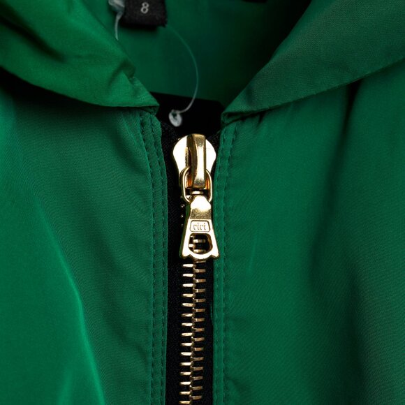 Lida Baday Green Radzimir Short-Sleeve Cropped Zip Jacket - Picture 4 of 8